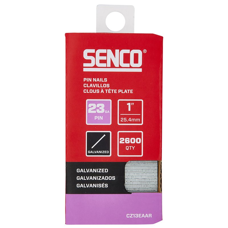 SENCO Senco CZ13EAAR Micro Pin Strip, 1 in L, 23 ga, Galvanized/Plain, Headless HARDWARE & FARM SUPPLIES SENCO