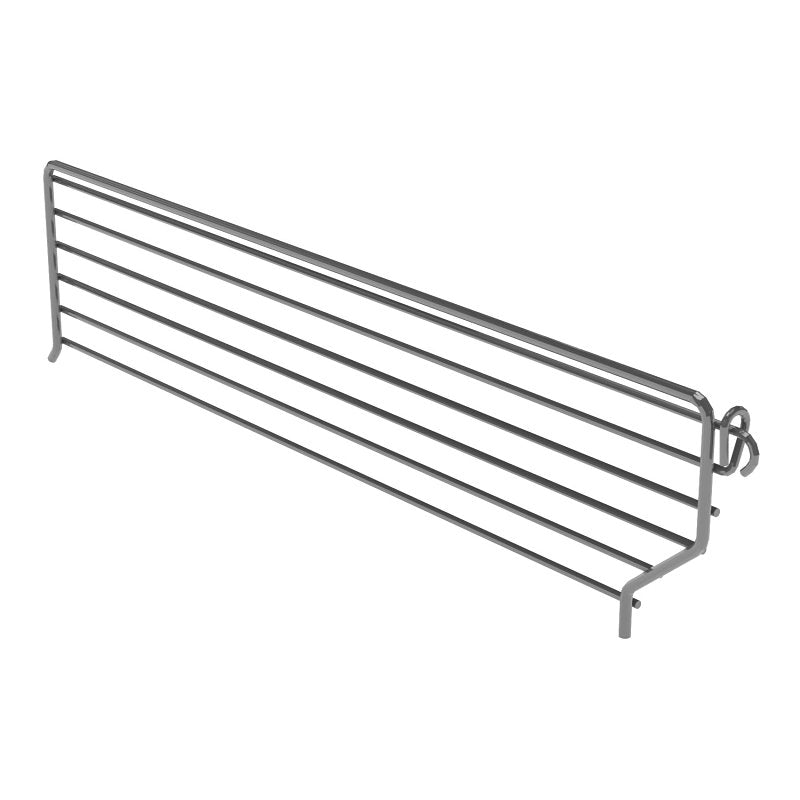 KC STORE FIXTURES Lozier BFD316 BCP OGX Series Wire Binning Divider, 3 in H Dimensions, Specifications: 16 in Shelf D, Metal, Chrome