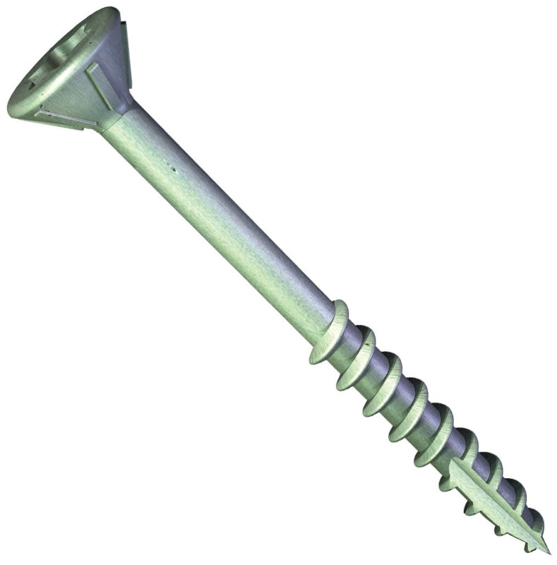 GRABBER CONSTRUCTION Grabber Construction G6150GB Deck Screw, #6 Thread, 1-1/2 in L, Coarse Thread, Flat Head, Star Drive, Gray