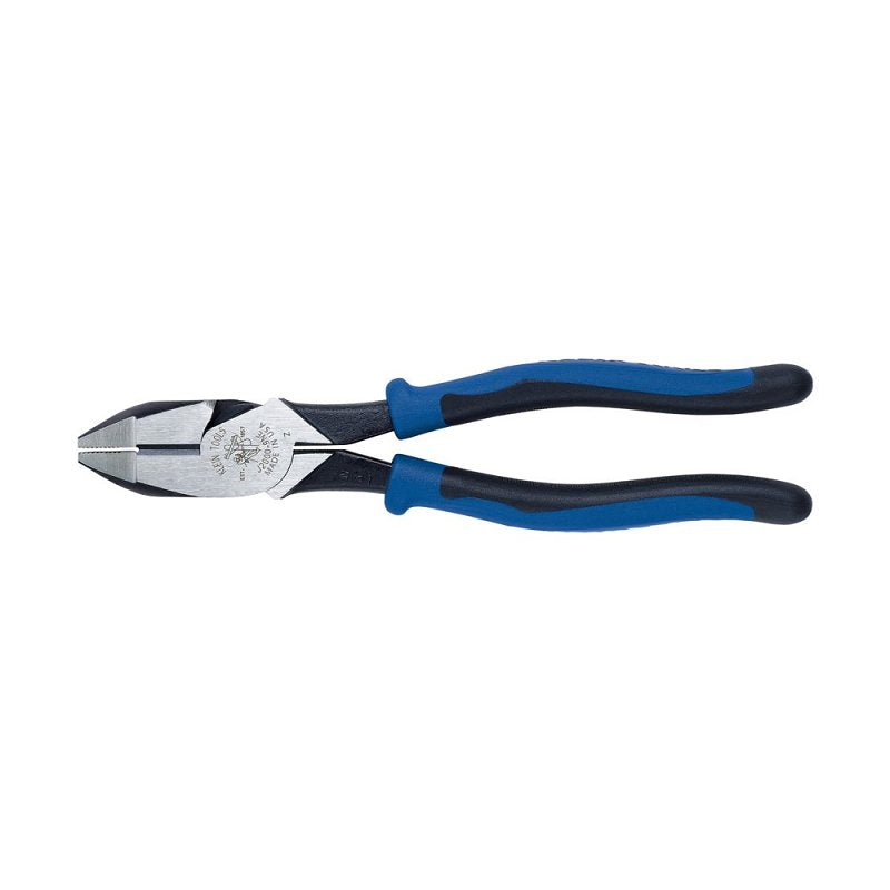 KLEIN Klein Tools 2000 Series J2000-9NE Lineman's Plier, 9.55 in OAL, 1-3/8 in Jaw, Black/Blue Handle, 1-1/4 in W Jaw ELECTRICAL KLEIN