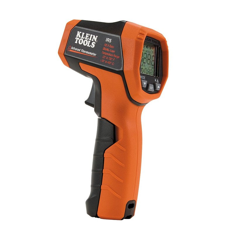 KLEIN Klein Tools IR5 Infrared Thermometer, -22 to 752 deg F, 0.1 deg Resolution, Digital Display