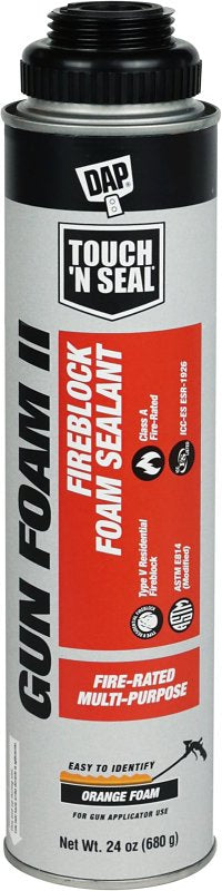 DAP DAP Touch 'n Foam Professional Series 7565002420 All-Purpose Foam Sealant, Orange, 24 oz Can PAINT DAP