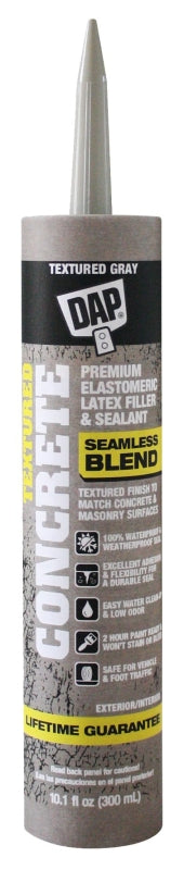 DAP DAP 7079808676 Premium Elastomeric Filler and Sealant, Gray, 2 to 4 days Curing, 40 to 100 deg F, 10.1 fl-oz Cartridge PAINT DAP