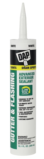 DAP DAP 01801 Gutter Sealant, White, Paste, 10.1 fl-oz