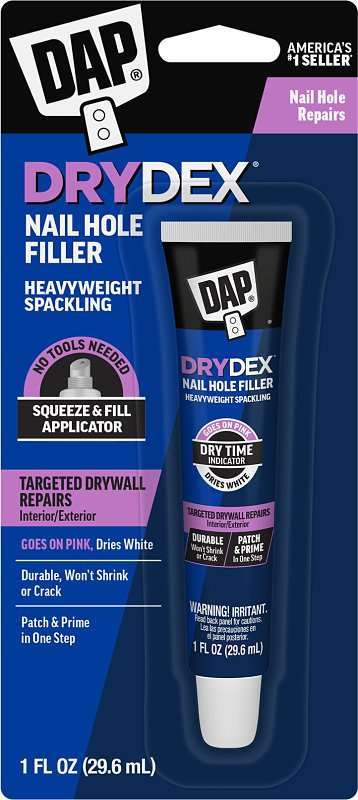 DAP DAP DryDex 7079800944 Spackling Paste, Pink/White, 1 oz