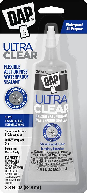 DAP DAP 7079800952 All-Purpose Sealant, Clear, 20 to 120 deg F, 2.8 fl-oz Tube