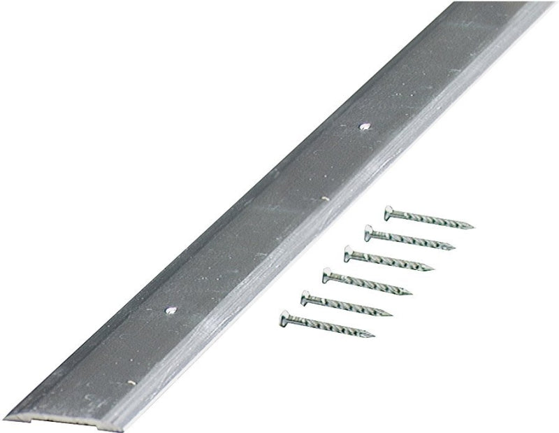 M-D M-D 66225 Seam Binder, 72 in L, 1-1/4 in W, Smooth Surface, Aluminum, Polished