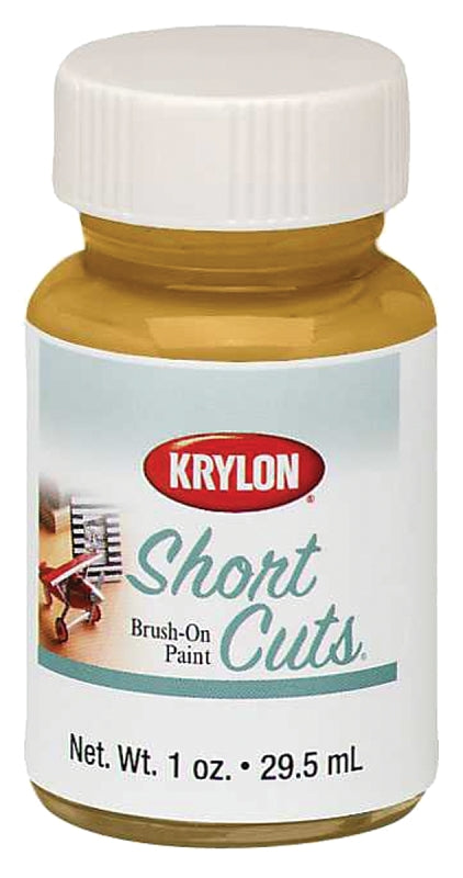 KRYLON Krylon KSCB001 Craft Enamel Paint, High-Gloss, Gold Leaf, 1 oz, Bottle PAINT KRYLON