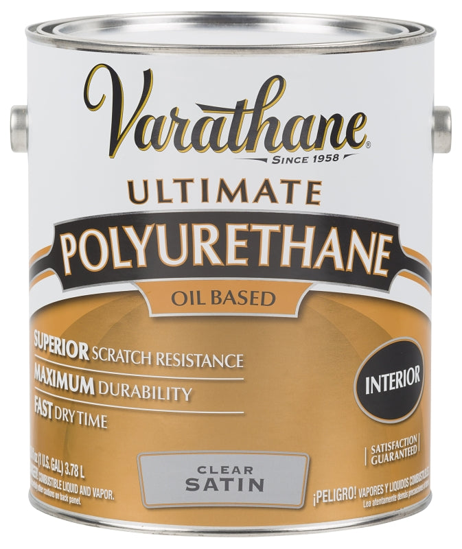 VARATHANE Varathane 9132 Polyurethane, Oil Base, Clear, Liquid, 1 gal Can, 0.958 Specific Gravity PAINT VARATHANE