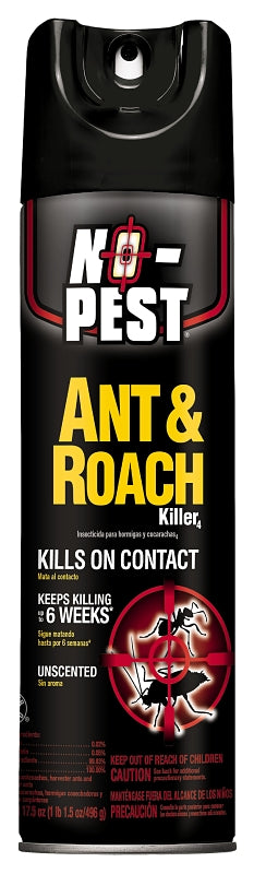 NO PEST Spectrum HG-41330 Ant and Roach Killer, Spray Application, 17.5 oz, Aerosol Can