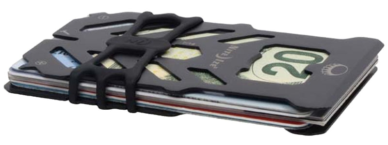 NITE IZE Nite Ize FINANCIAL TOOL Series FMTR-01-R7 Rapid Blocking Wallet, Stainless Steel, Black