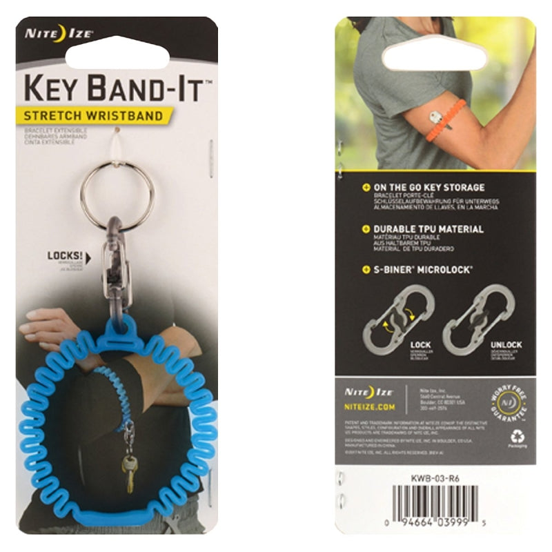 NITE IZE Nite Ize Key Band-It Series KWB-03-R6 Stretch Wrist Band, Stainless Steel