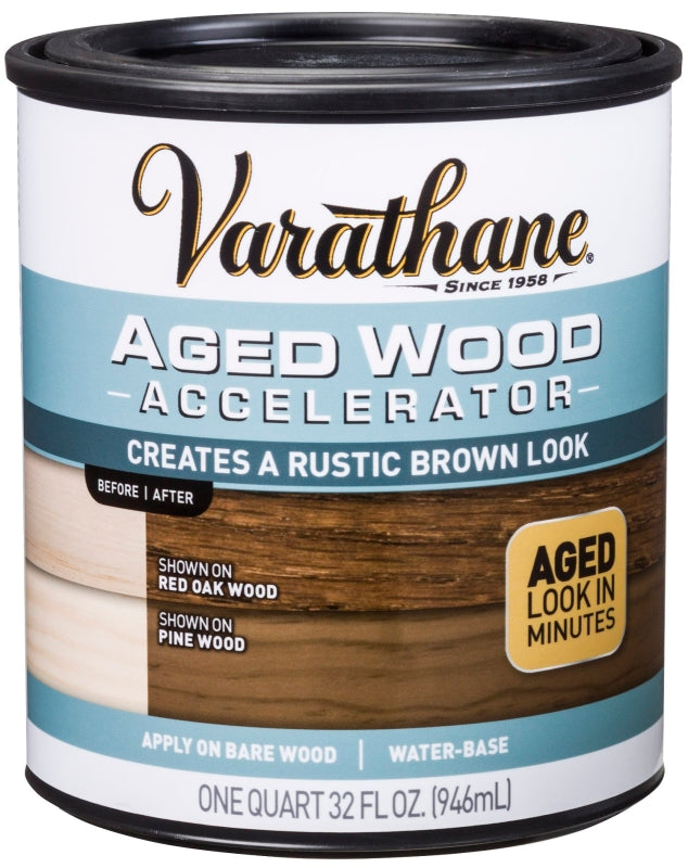 VARATHANE Varathane 331305 Aged Wood Accelerator, Liquid, 1 qt PAINT VARATHANE