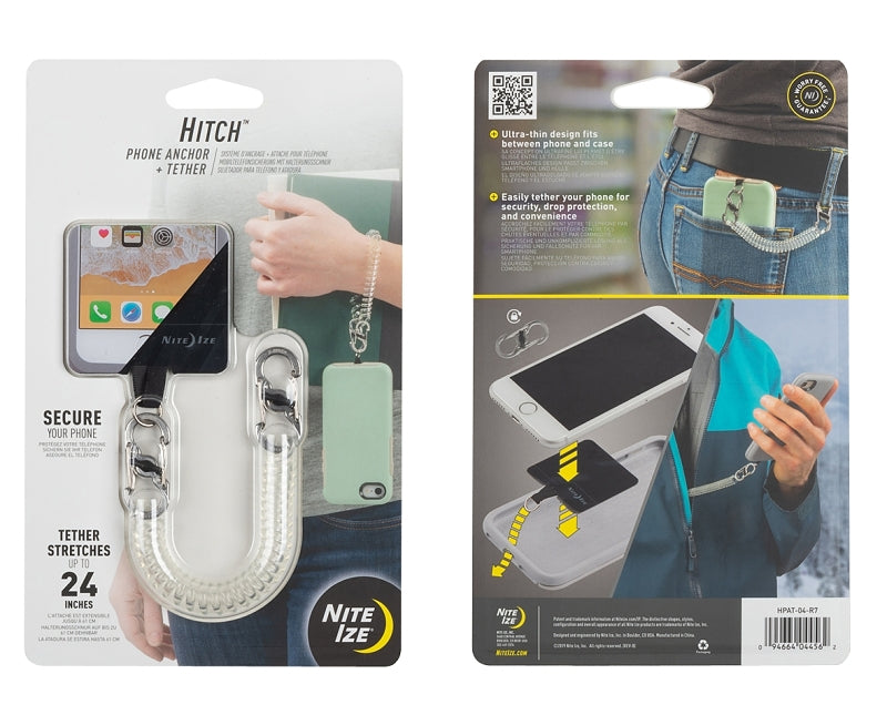 NITE IZE Nite Ize Hitch HPAT-01-R7 Phone Anchor and Tether, Black