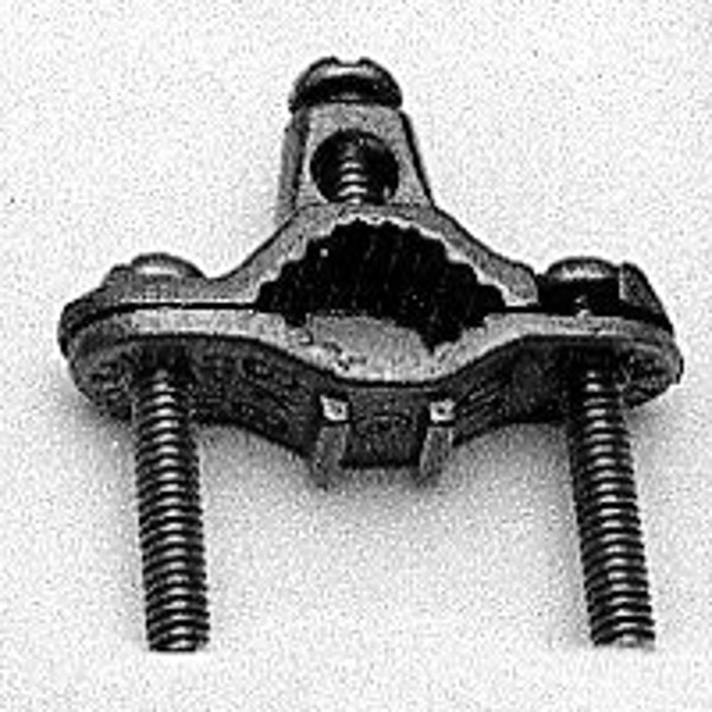 ERICO nVent ERICO ZWP1J Pipe Clamp, Clamping Range: 1/2 to 1 in, #10 to #6 AWG Wire, Zinc