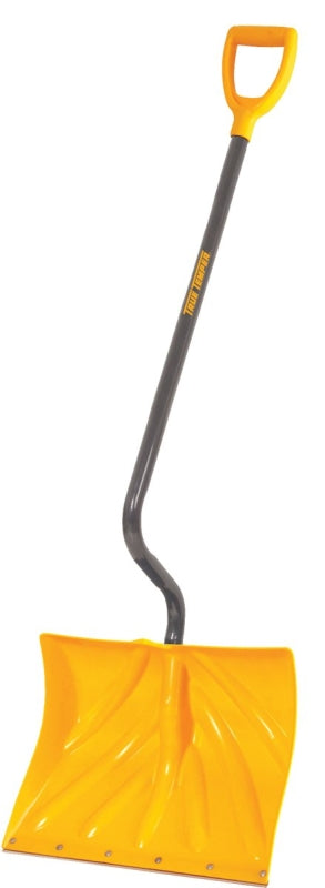 TRUE TEMPER True Temper 1603072 Snow Shovel, 54 in OAL, 18 in W Blade, 13-1/2 in L Blade, Combo Blade, Polyethylene Blade