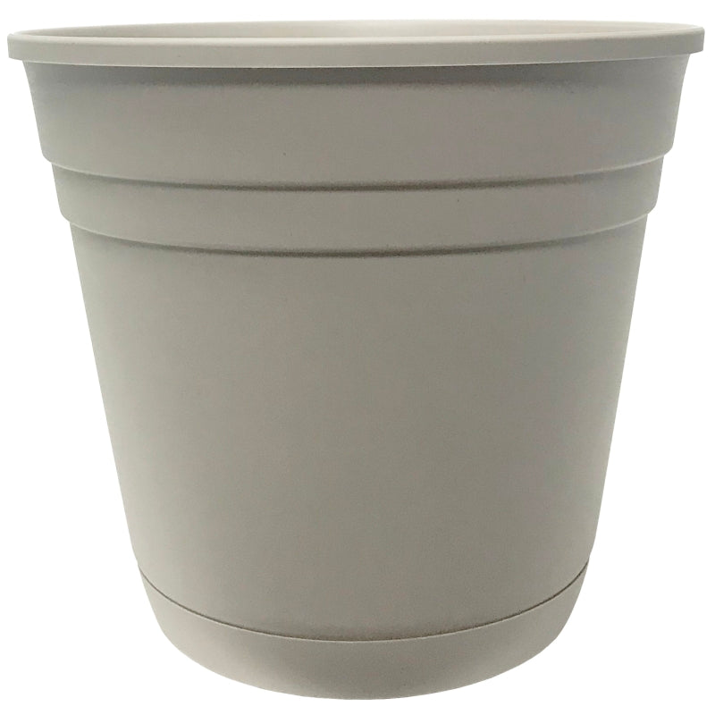 SOUTHERN PATIO Southern Patio RN1608TA Planter, 14-1/2 in H, 17-1/2 in W, 17-1/2 in D, Round, Plastic, Oxford Tan LAWN & GARDEN SOUTHERN PATIO