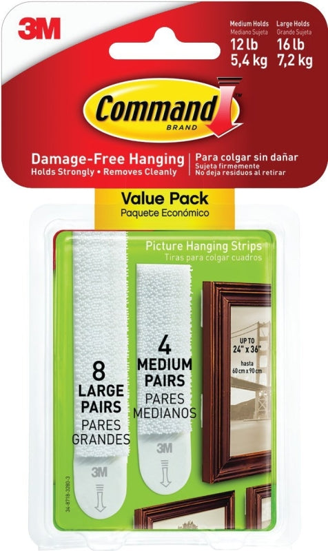 COMMAND Command 17209ES Picture Hanging Strip, White HARDWARE & FARM SUPPLIES COMMAND