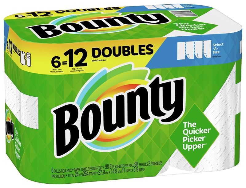 BOUNTY Bounty 66557 Paper Towel, 11 in L, 2-Ply