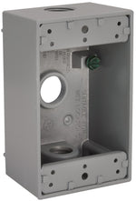 HUBBELL Hubbell 5320-5 Weatherproof Box, 18.3 cu-in, 3-Outlet, 1-Gang, Aluminum, Gray, Powder-Coated ELECTRICAL HUBBELL