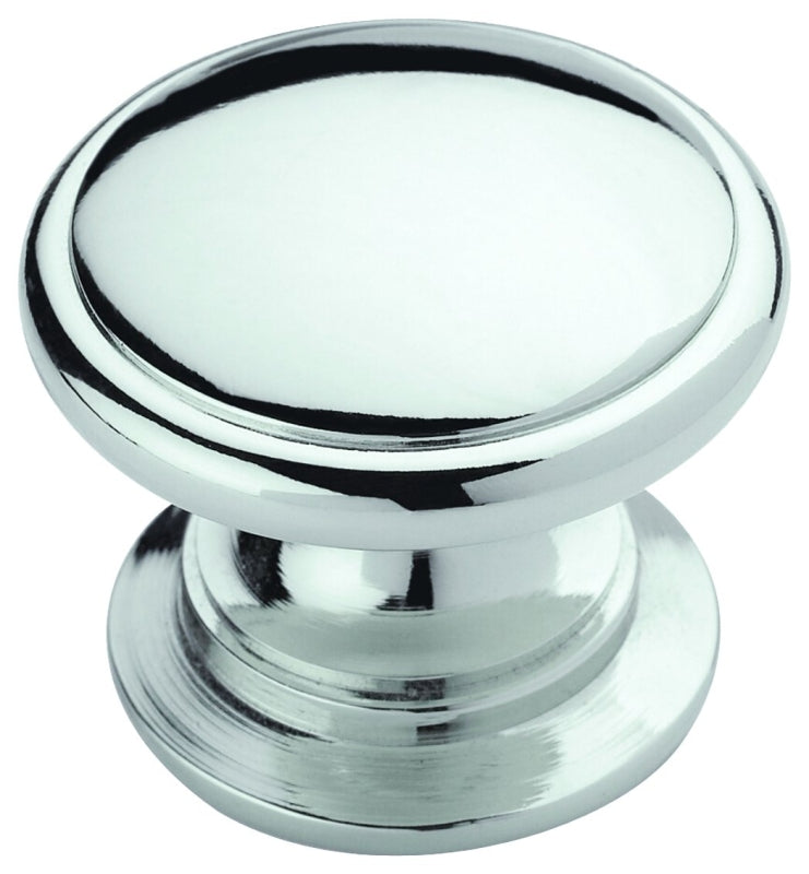 AMEROCK Amerock Allison Value Series BP5301226 Cabinet Knob, 1-1/16 in Projection, Zinc, Polished Chrome