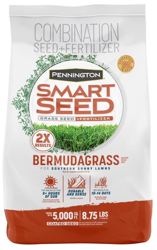 PENNINGTON SEED Pennington SMART SEED 100543735 Grass Seed and Fertilizer Mix, 8.75 lb Bag LAWN & GARDEN PENNINGTON SEED
