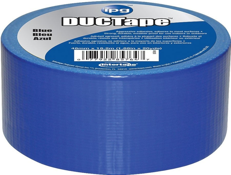 INTERTAPE POLYMER IPG 6720BLU All-Purpose Duct Tape, 20 yd L, 1.88 in W, Polyethylene-Coated Cloth Backing, Blue PAINT INTERTAPE POLYMER
