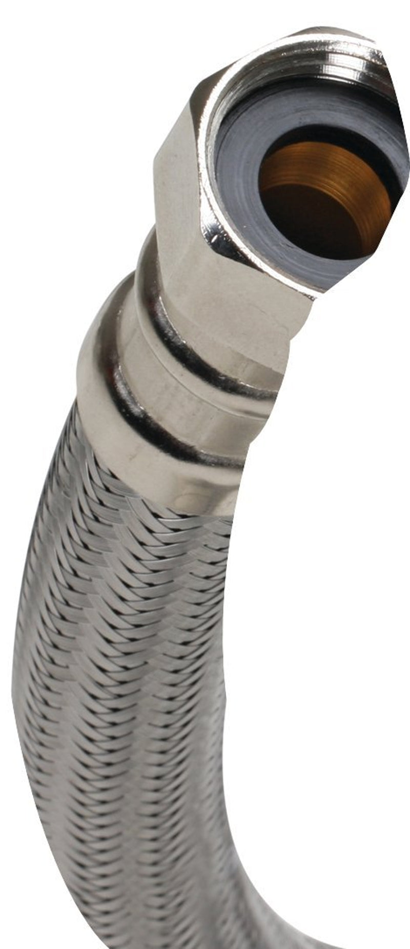 FLUIDMASTER Fluidmaster B1H12 High-Flexible Water Heater Connector, 3/4 in, FIP, Stainless Steel, Nickel, 12 in L PLUMBING, HEATING & VENTILATION FLUIDMASTER