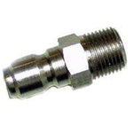 MI-T-M Mi-T-M AW-0017-0005 Adapter, 3/8 x 3/8 in Connection, Quick-Connect Plug x MNPT, Stainless Steel OUTDOOR LIVING & POWER EQUIPMENT MI-T-M
