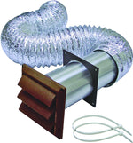 LAMBRO Lambro 1379B Wall Louvered Vent Kit, Plastic, Brown PLUMBING, HEATING & VENTILATION LAMBRO