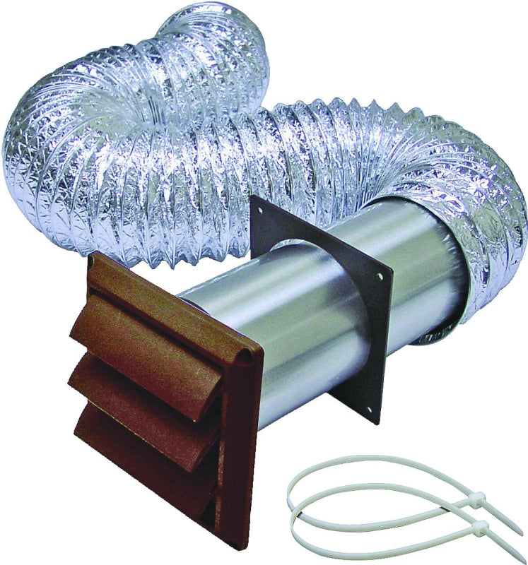 LAMBRO Lambro 1379B Wall Louvered Vent Kit, Plastic, Brown PLUMBING, HEATING & VENTILATION LAMBRO
