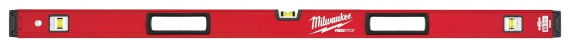 MILWAUKEE Milwaukee REDSTICK Series MLBX48 Box Level, 48 in L, 3-Vial, Non-Magnetic, Aluminum, Red