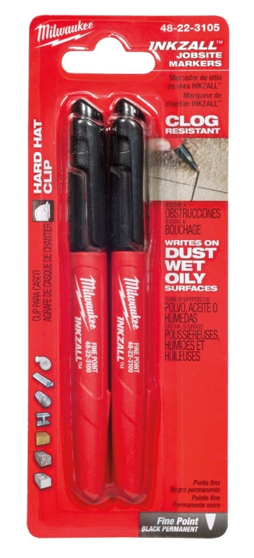 MILWAUKEE Milwaukee INKZALL Series 48-22-3105 Jobsite Marker, Black, 5-1/2 in L TOOLS MILWAUKEE
