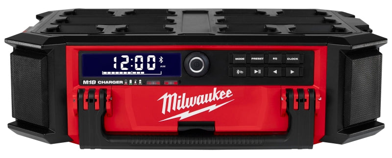 MILWAUKEE Milwaukee M18 PACKOUT 2950-20 Jobsite Charger Radio, Tool Only, 18 V, 5 Ah, 18-Channel, Bluetooth 4.2