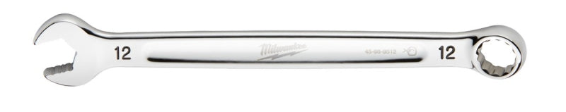 MILWAUKEE Milwaukee 45-96-9512 Combination Wrench, Metric, 12 mm Head, 6.77 in L, 12-Point, Steel, Chrome