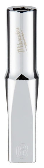 MILWAUKEE Milwaukee 45-34-9044 Socket, 6 mm Socket, Deep Socket, 2.559 in OAL, 1/4 in Drive, 6-Point, Chrome Vanadium Steel