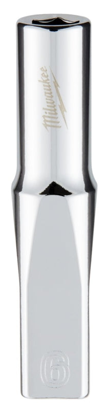 MILWAUKEE Milwaukee 45-34-9044 Socket, 6 mm Socket, Deep Socket, 2.559 in OAL, 1/4 in Drive, 6-Point, Chrome Vanadium Steel
