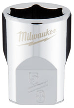 MILWAUKEE Milwaukee 45-34-9066 Socket, 5/8 in Socket, Standard Socket, 3.543 in OAL, 3/8 in Drive, 6-Point, Chrome Vanadium Steel