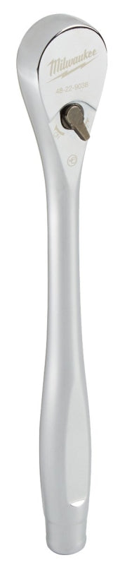MILWAUKEE Milwaukee 48-22-9038 Drive Ratchet, 3/8 in Drive, 8-1/2 in OAL, Chrome