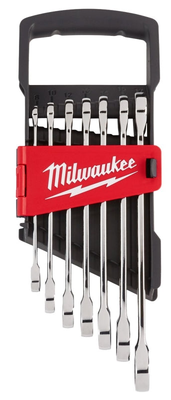 MILWAUKEE Milwaukee 48-22-9506 Wrench Set, 7-Piece, Alloy Steel, Chrome