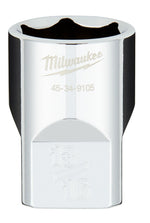 MILWAUKEE Milwaukee 45-34-9105 Socket, 13/16 in Socket, Standard Socket, 1.1 in OAL, 1/2 in Drive, 6-Point, Chrome Vanadium Steel