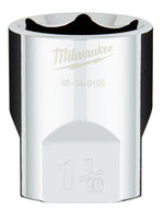 MILWAUKEE Milwaukee 45-34-9109 Socket, 1-1/16 in Socket, 1/2 in Drive, 6-Point, Chrome Vanadium Steel, Chrome