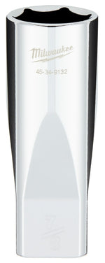 MILWAUKEE Milwaukee 45-34-9132 Socket, 7/8 in Socket, Deep Socket, 1-1/4 in OAL, 1/2 in Drive, 6-Point, Chrome Vanadium Steel