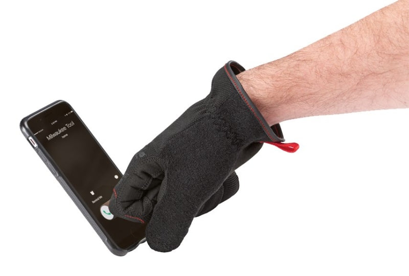 MILWAUKEE Milwaukee 48-22-8712 Work Gloves, Men's, L, 7.63 to 7.86 in L, Reinforced Thumb, Elastic Cuff, Synthetic Leather