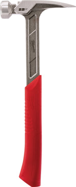 MILWAUKEE Milwaukee 48-22-9022 Hammer, 22 oz Head, Framing, Milled Face, Steel Head, 15 in OAL