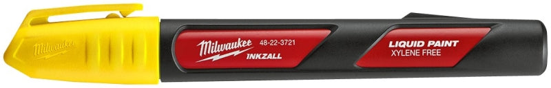 MILWAUKEE Milwaukee INKZALL Series 48-22-3721 Liquid Paint Marker, Red/Yellow, 6.09 in L