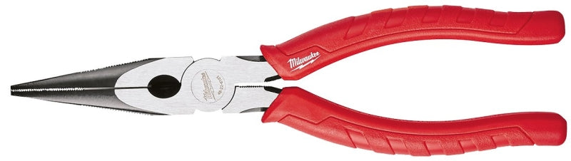 MILWAUKEE Milwaukee 48-22-6101 Plier, 8 in OAL, 3/8 in Cutting Capacity, 2-39/64 in Jaw Opening, Red Handle, Cushion-Grip Handle