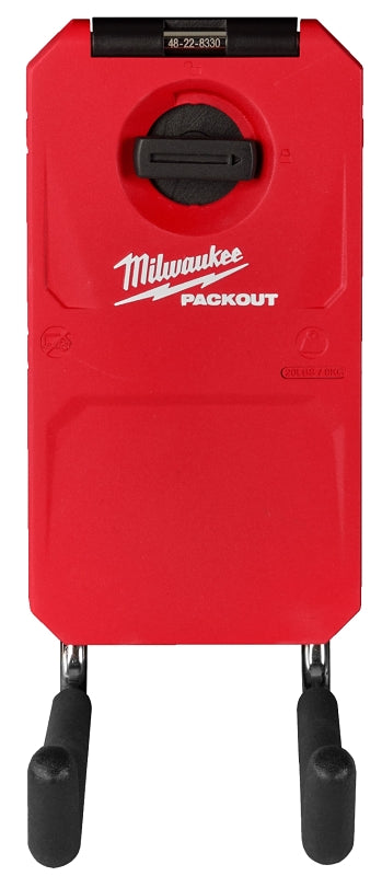 MILWAUKEE Milwaukee PACKOUT 48-22-8330 Straight Hook, 25 lb Load, 9 in L, 3-1/2 in W, 8 in H, Metal/Polymer, Black/Red TOOLS MILWAUKEE