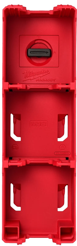 MILWAUKEE Milwaukee PACKOUT, M18 48-22-8339 Battery Rack, 15 lb, 4-Tool Holder, 4 in W, 13 in H, 4 in L, Polymer TOOLS MILWAUKEE
