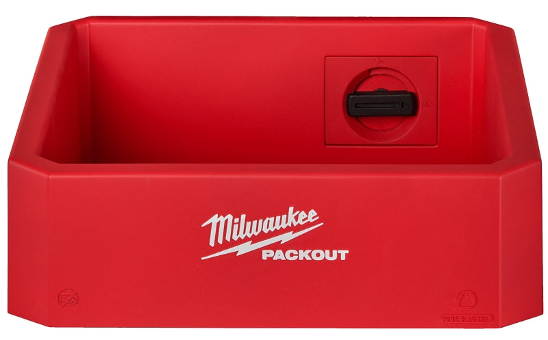 MILWAUKEE Milwaukee PACKOUT 48-22-8347 Compact Shelf, 20 lb, Polymer, Red TOOLS MILWAUKEE